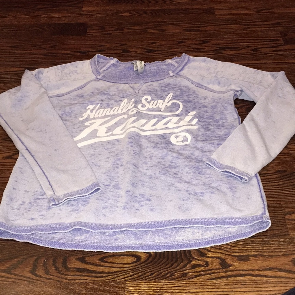 Hanalei Surk Kauai comfy sweatshirt -small